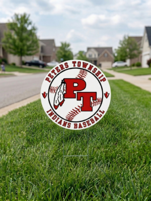 PT baseball yard sign